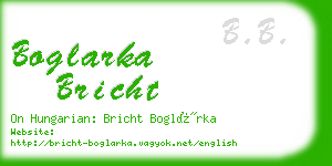 boglarka bricht business card